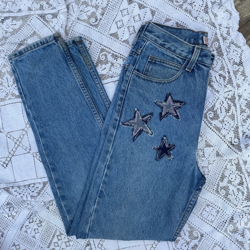 Upcycled vintage GUESS jeans